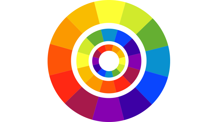 A colourful circular graphic.